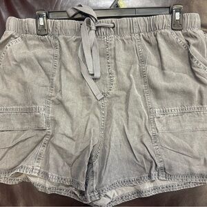 NWT Time And Tru Women's‎ Chambray Cargo Shorts, 3" Inseam, Sizes XL MSRP $16.98